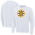 thumbnail image 1 of Men's Antigua White Boston Bruins Victory Pullover Sweatshirt, 1 of 3