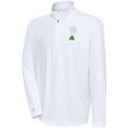 thumbnail image 1 of Men's Antigua  White Boston Celtics Shamrock Tribute Quarter-Zip Pullover Top, 1 of 1