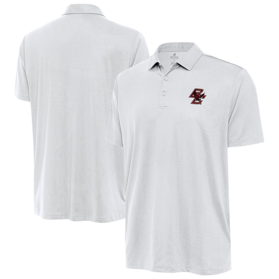 Men's Antigua White Boston College Eagles Big & Tall Ellipse Polo
