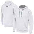 thumbnail image 1 of Men's Antigua White Carolina Panthers Victory Pullover Hoodie, 1 of 3