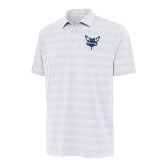 Men's Antigua White Charlotte Hornets Tunnel Polo