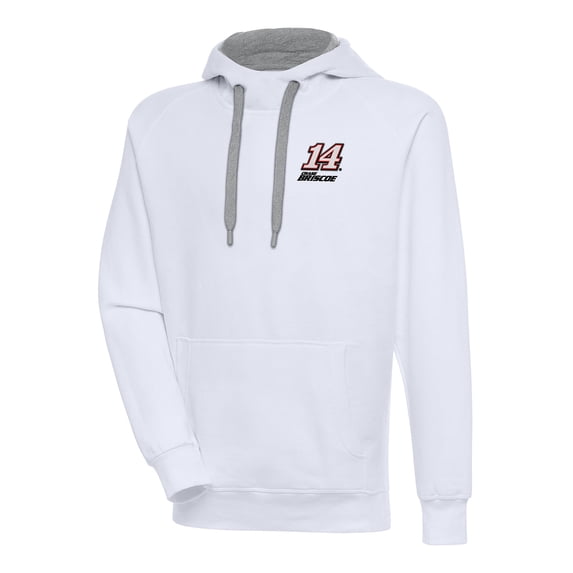 Men's Antigua White Chase Briscoe Victory Pullover Hoodie