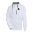 thumbnail image 1 of Men's Antigua  White Chicago Blackhawks Metallic Logo Victory Full-Zip Hoodie, 1 of 1