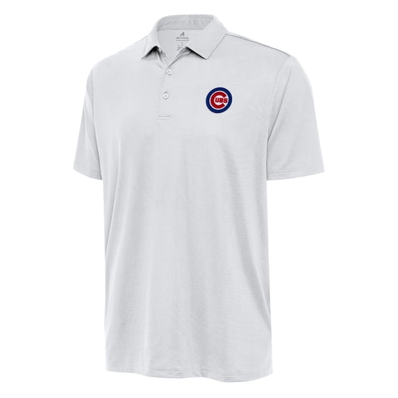 Men's Antigua White Chicago Cubs Big & Tall Ellipse Polo
