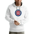 thumbnail image 1 of Men's Antigua White Chicago Cubs Victory Pullover Team Logo Hoodie, 1 of 1