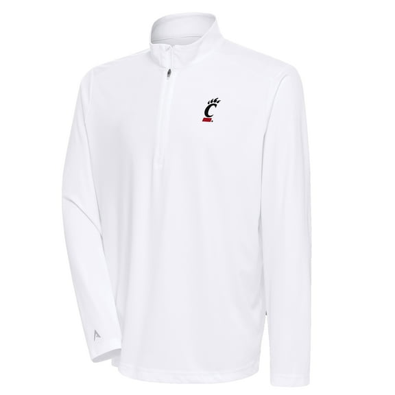 Men's Antigua  White Cincinnati Bearcats Tribute Quarter-Zip Pullover Top