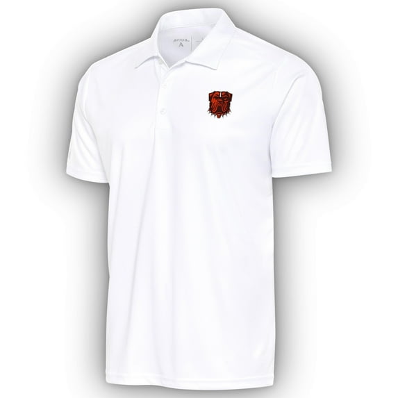 Men's Antigua White Cleveland Browns Tribute Polo