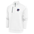 thumbnail image 1 of Men's Antigua White Cleveland Buckeyes Generation Quarter-Zip Pullover Top, 1 of 1