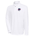 thumbnail image 1 of Men's Antigua White Cleveland Buckeyes Tribute Quarter-Zip Pullover Top, 1 of 1