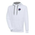 thumbnail image 1 of Men's Antigua White Cleveland Buckeyes Victory Pullover Hoodie, 1 of 1
