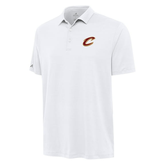 Men's Antigua White Cleveland Cavaliers Reprocess Polo