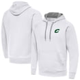 thumbnail image 1 of Men's Antigua White Cleveland Cavaliers St. Patrick's Day Victory Raglan Pullover Hoodie, 1 of 4