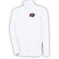 thumbnail image 1 of Men's Antigua  White Columbus Blue Jackets Hunk Quarter-Zip Pullover Top, 1 of 1