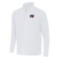 thumbnail image 1 of Men's Antigua White Columbus Blue Jackets Intent Quarter-Zip Top, 1 of 1