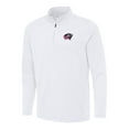 thumbnail image 1 of Men's Antigua White Columbus Blue Jackets Reprocess Quarter-Zip Top, 1 of 1