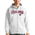 thumbnail image 1 of Men's Antigua White Columbus Blue Jackets Wordmark Victory Full-Zip Hoodie, 1 of 1