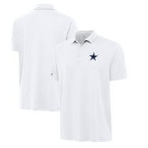 Men's Antigua  White Dallas Cowboys Reprocess Polo