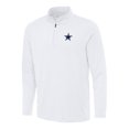 thumbnail image 1 of Men's Antigua White Dallas Cowboys Reprocess Quarter-Zip Top, 1 of 1