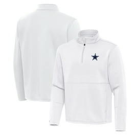 Men's Antigua White Dallas Cowboys Team Victory Full-Zip Hoodie