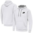 thumbnail image 1 of Men's Antigua White Detroit Lions Brushed Carbon Victory Pullover Hoodie, 1 of 4