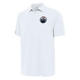 Men's Antigua White Edmonton Oilers Era Polo