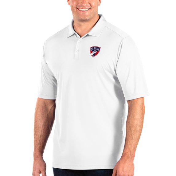 Men's Antigua White FC Dallas Big & Tall Tribute Polo