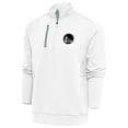 thumbnail image 1 of Men's Antigua White Golden State Warriors Metallic Logo Generation Quarter-Zip Top, 1 of 1
