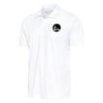 thumbnail image 1 of Men's Antigua White Golden State Warriors Metallic Logo Tribute Desert Dry Polo, 1 of 1