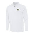 thumbnail image 1 of Men's Antigua White Green Bay Packers Reprocess Quarter-Zip Top, 1 of 1