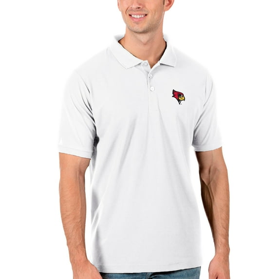 Men's Antigua White Illinois State Redbirds Legacy Pique Polo