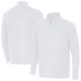 thumbnail image 1 of Men's Antigua White Jacksonville Jaguars Intent Quarter-Zip Jacket, 1 of 4