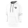 thumbnail image 1 of Men's Antigua White Jacksonville Jaguars Metallic Logo Victory Pullover Hoodie, 1 of 2