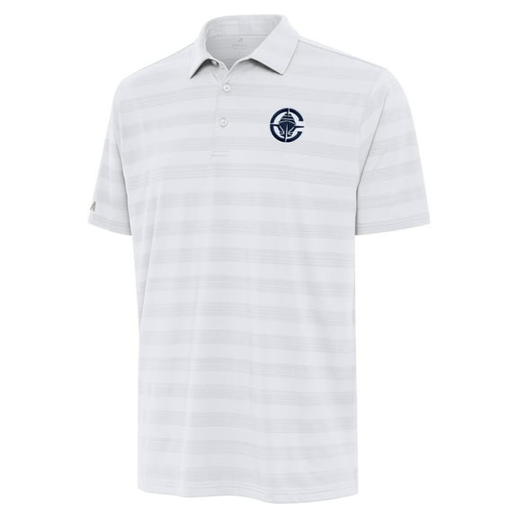 Men's Antigua White LA Clippers Tunnel Polo