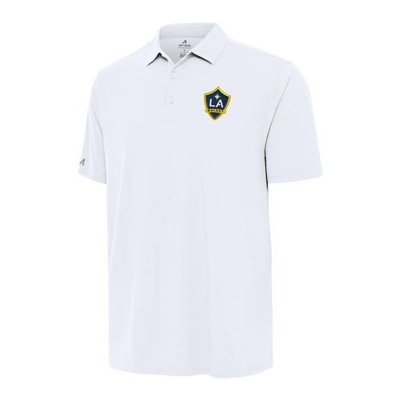 Men's Antigua White LA Galaxy Era Polo