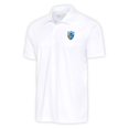 thumbnail image 1 of Men's Antigua White Los Angeles Chargers Team Logo Throwback Tribute Polo, 1 of 1