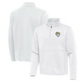 thumbnail image 1 of Men's Antigua White Los Angeles Rams Twist Quarter-Zip Pullover Jacket, 1 of 3