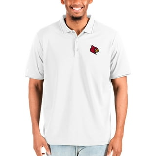 Louisville Cardinals Antigua Big & Tall Structure Button-Up Long Sleeve  Shirt - Black/White