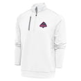 thumbnail image 1 of Men's Antigua  White Memphis Redbirds Generation Quarter-Zip Pullover Top, 1 of 1
