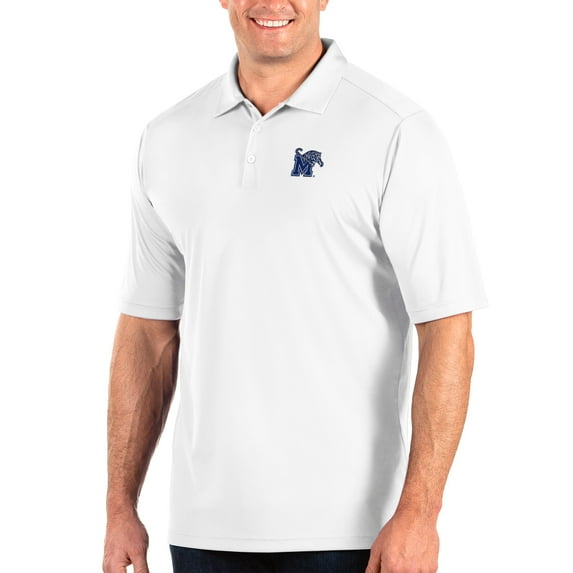 Men's Antigua White Memphis Tigers Big & Tall Tribute Polo