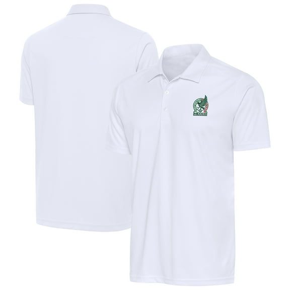 Men's Antigua White Mexico National Team Statement Polo