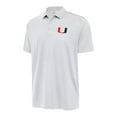 thumbnail image 1 of Men's Antigua White Miami Hurricanes Ellipse Polo, 1 of 1