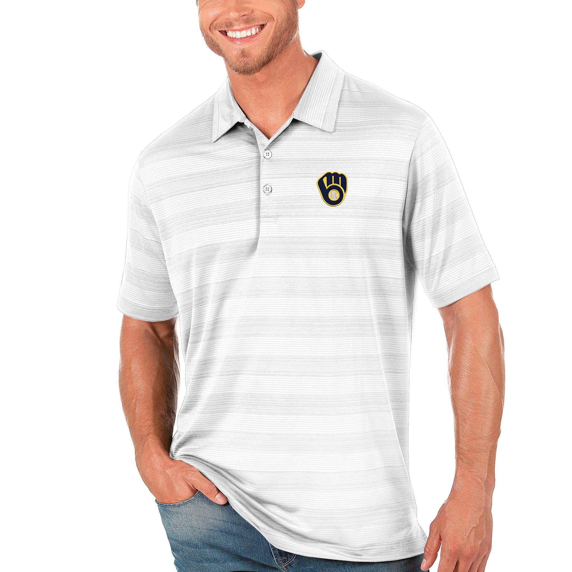 mens brewers polo