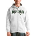 thumbnail image 1 of Men's Antigua White Milwaukee Bucks Victory Full-Zip Hoodie, 1 of 1