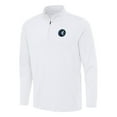 thumbnail image 1 of Men's Antigua White Minnesota Timberwolves Reprocess Quarter-Zip Top, 1 of 1