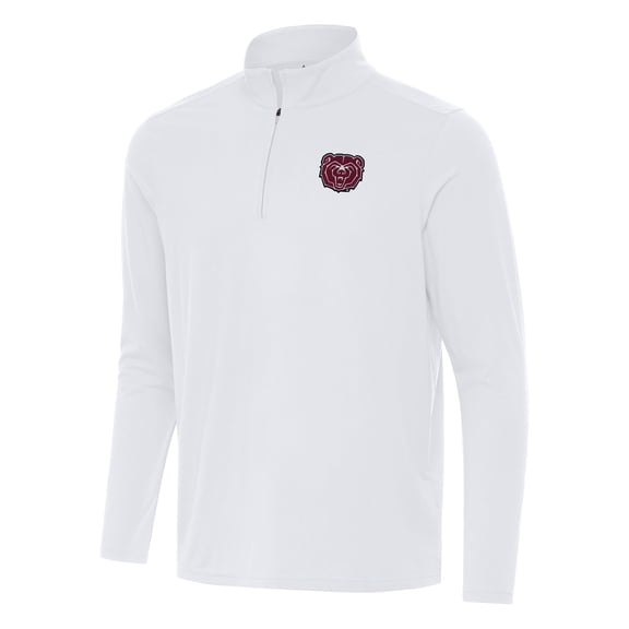 Men's Antigua White Missouri State University Bears Intent Quarter-Zip Top