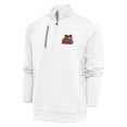thumbnail image 1 of Men's Antigua  White Modesto Nuts Generation Quarter-Zip Pullover Top, 1 of 1