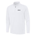 thumbnail image 1 of Men's-Antigua White NASCAR Merchandise Reprocess Quarter-Zip Top, 1 of 1