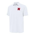 thumbnail image 1 of Men's Antigua White Nebraska Huskers Era Polo, 1 of 1