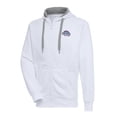 thumbnail image 1 of Men's Antigua  White New Hampshire Fisher Cats Victory Full-Zip Hoodie, 1 of 1