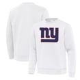 thumbnail image 1 of Men's Antigua White New York Giants Relevant Lightweight Pullover Sweatshirt, 1 of 3